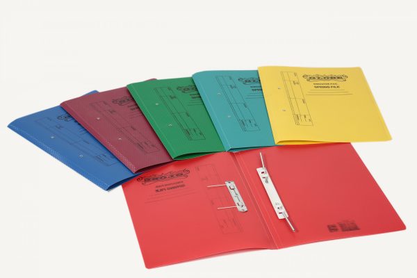 GLOBE SPRING FILE PVC – Puffin Stationery