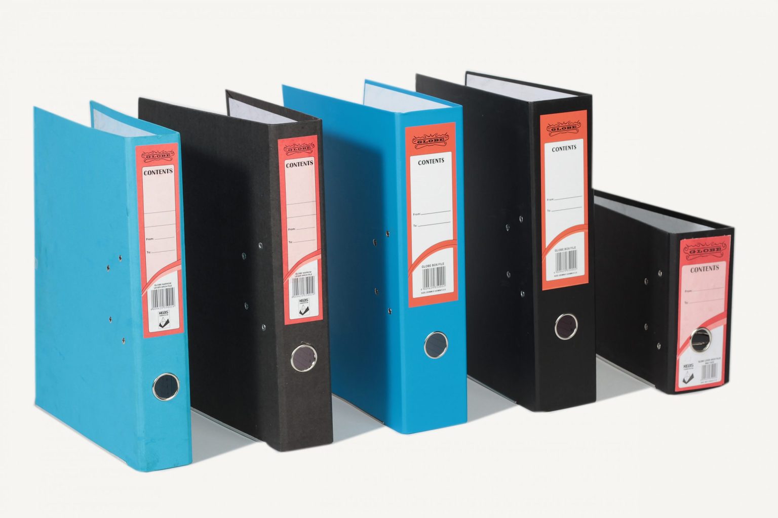 Globe Box File Wide 3″ – Puffin Stationery